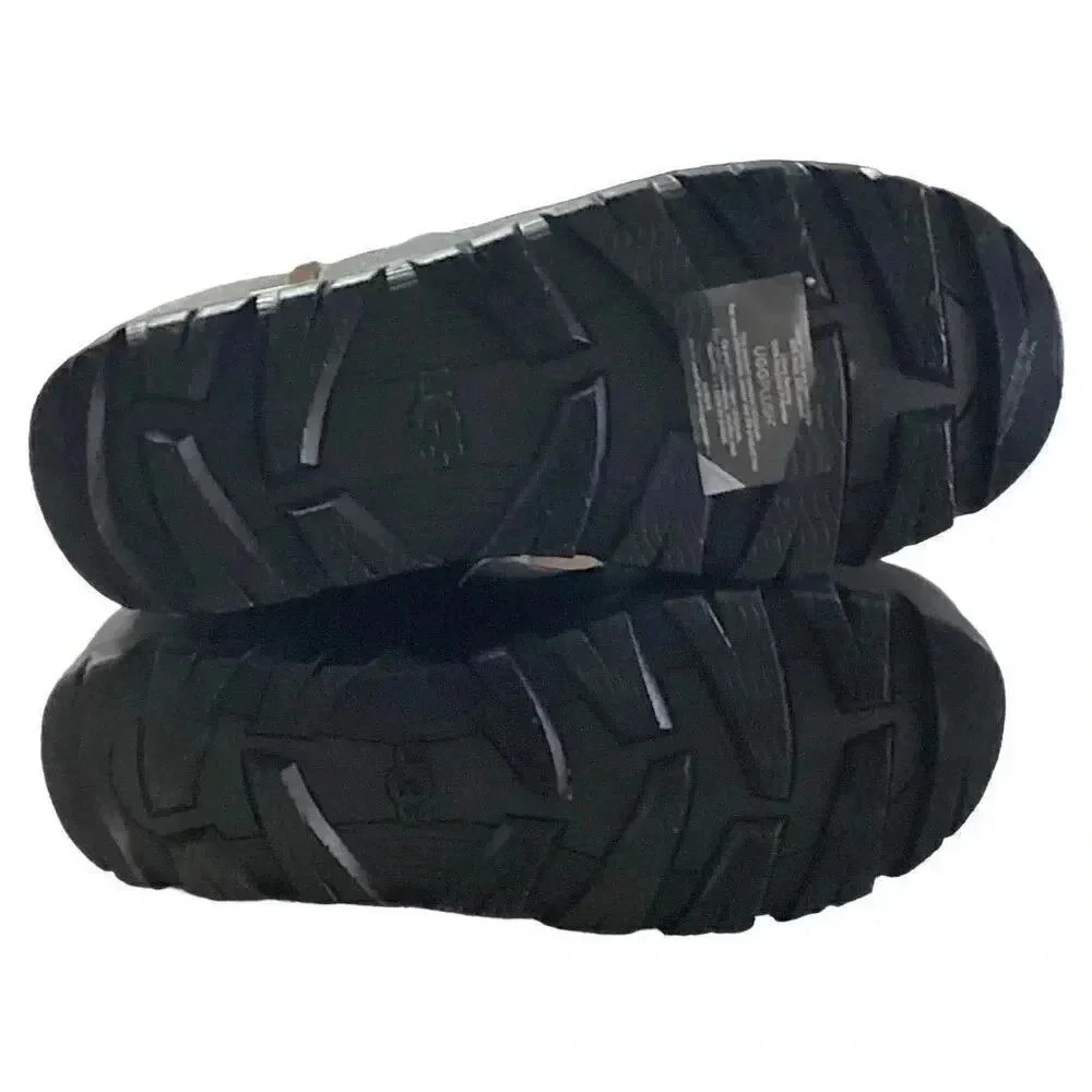 UGG Raincloud Tall Womens 8 39 Waterproof Rubber Boots Shoes Black Pull On NEW - Picture 9 of 10